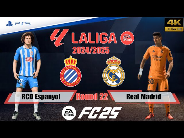 FC 25 - Espanyol vs. Real Madrid | La Liga 24/25 | Full Match | PS5™[4K]