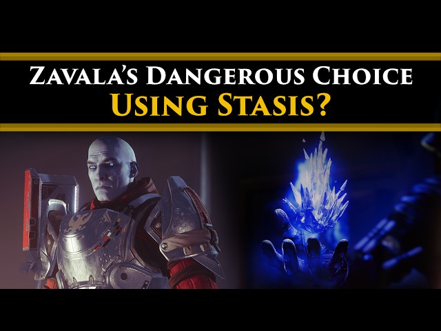 Destiny 2 Lore - Zavala asked The Exo Stranger about using Stasis! Darkness powers & The Vanguard!