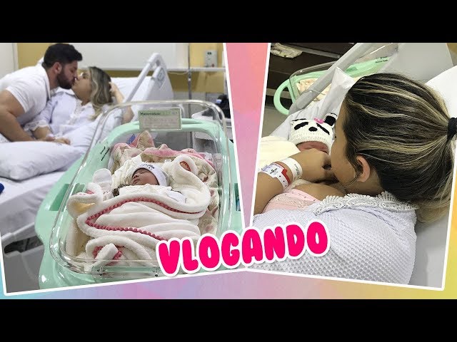 VLOG NASCIMENTO DA ELIZA + PRIMEIROS DIAS NA MATERNIDADE | Kathy Castricini