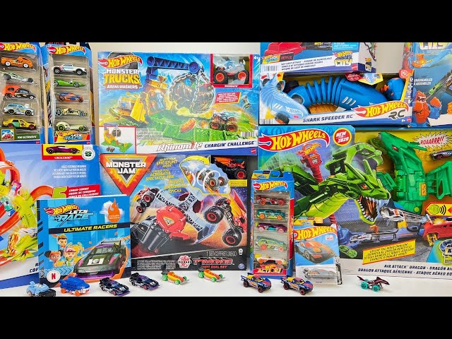 Hot Wheels Let's Race Toys On Netflix | Flying Stunt Car Air Attack