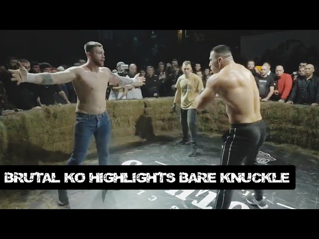 BARE KNUCKLE - THE MOST BRUTAL KNOCKOUTS [Part 1] HIGHLIGHTS FIGHTS - HD