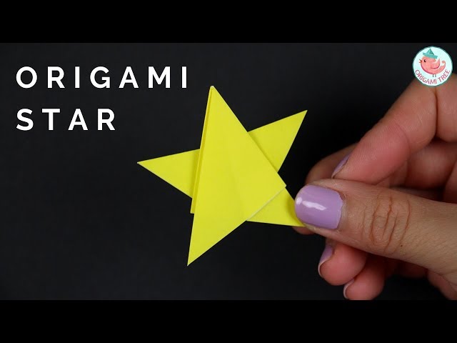 2D Origami Star Tutorial - How to Fold a 2D Origami Star - Paper Crafts