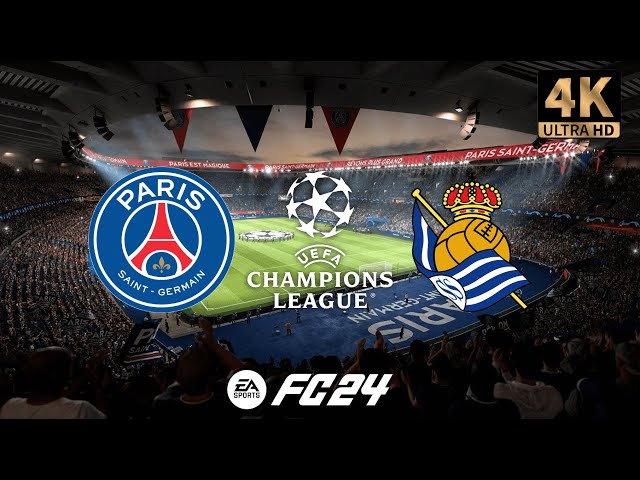 Paris Saint Germain vs Real Sociedad | UEFA Champions League | EA FC 24 | PS5™ 4K HD