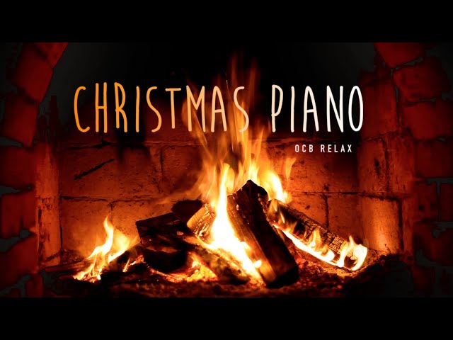 Instrumental Christmas Music with Fireplace & Piano Music 24/7 - Merry Christmas!