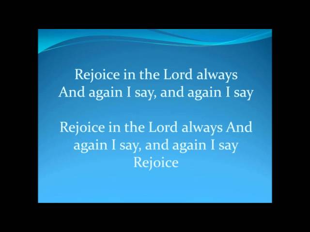 Again I Say Rejoice By Israel Houghton & New Breed with Lyrics