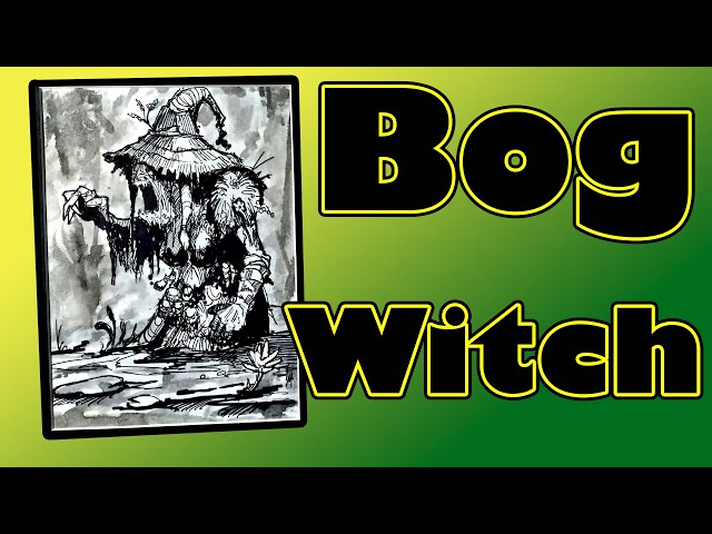 Dungeons & Dragons Swamp Hag Speed Draw and Frame Build  with Q&A