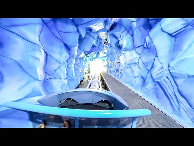 NEW Antartica Roller Coaster At SeaWorld - Penguin Trek FULL POV