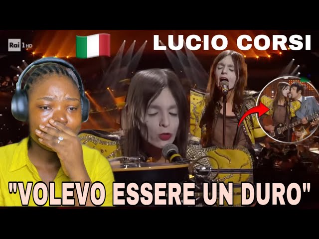 First Time Listening To LUCIO CORSI CANTA "Volevo Essere un duro" REACTION (SANREMO 2025)