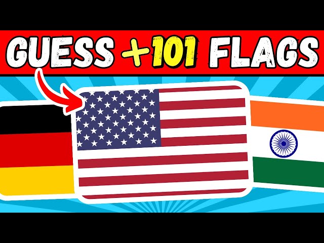 Guess 101 flags within 5 seconds in 4 levels🏴‍☠️ | guess the country by the flags |@QuizPalace2024