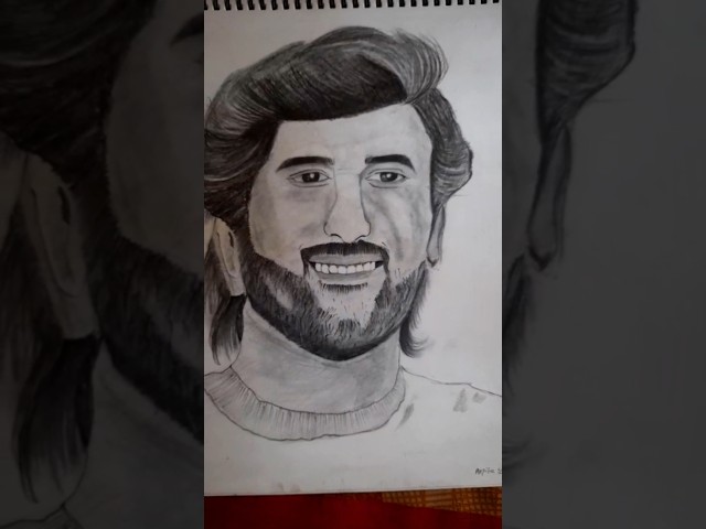 Ms dhoni drawing #youtubeshorts #art #msdhoni