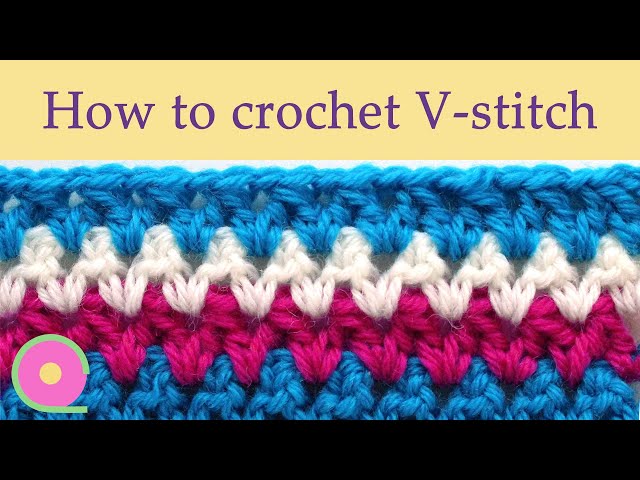 How to crochet the V-stitch