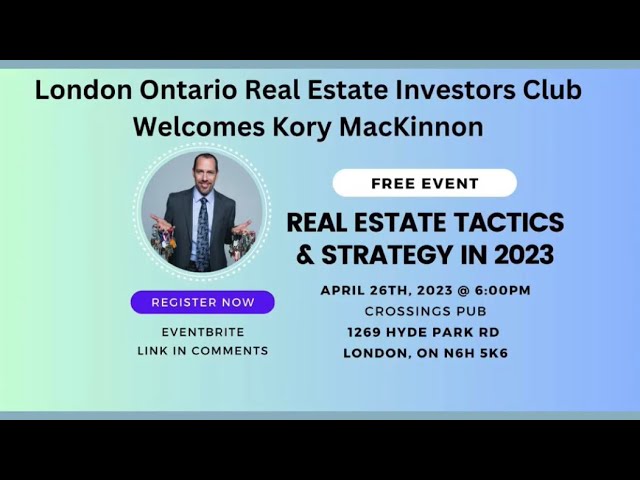 Real Estate Tactics and Strategy in 2023 with Kory MacKinnon