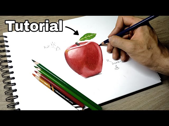 How to Draw a REALISTIC Apple 🍎 Easy and Step by Step