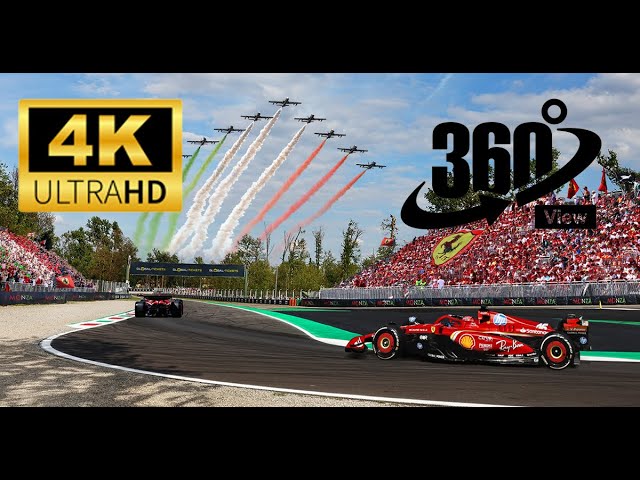 "Experience the Thrill of the Italian Grand Prix 2024 - 360° Immersive View from Monza!"