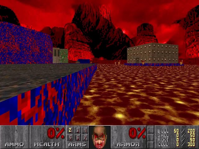 Player corpse in Doom slides for 30 seconds