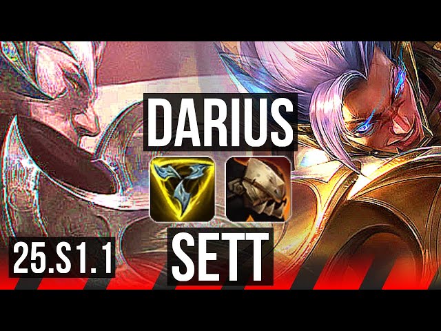 DARIUS vs SETT (TOP) | 900+ games | KR Master | 25.S1.1