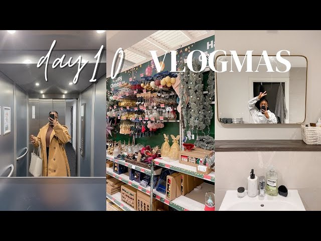 VLOGMAS DAY 10 | SUNDAY RESET, shopping for CHRISTMAS decor, COOK and CLEAN with me