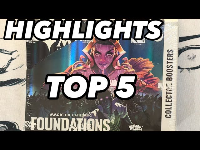 Magic the Gathering Foundations Collector Display Opening Review - My Top 5 Pulls