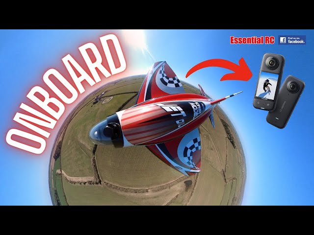 Fast TURBINE powered radio controlled (RC) JET | Insta360 ONE X3 | SWIWIN 170b turbine