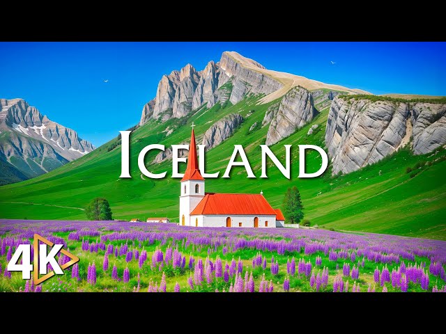 Iceland 4K Nature Relaxation Film -  Meditation Relaxing Music  - Amazing Nature