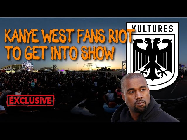 Crazy 360 footage of Kanye West fans running into Rolling Loud #kanye #rollingloud  #360 #360video