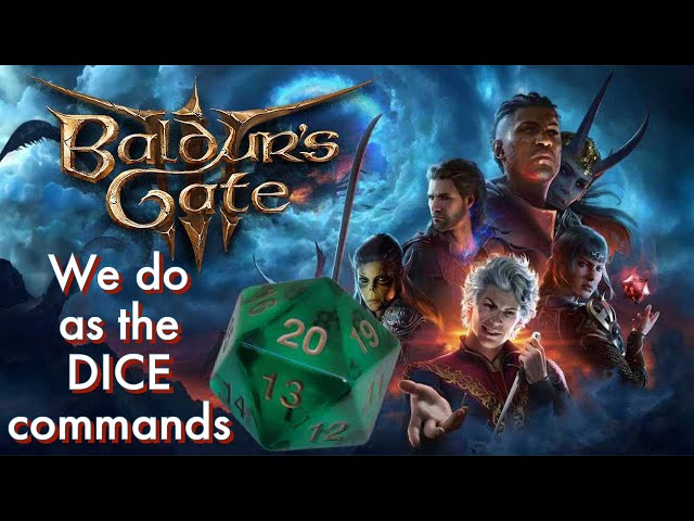 What happens if you roll real dice to build a character in BALDUR'S GATE 3?