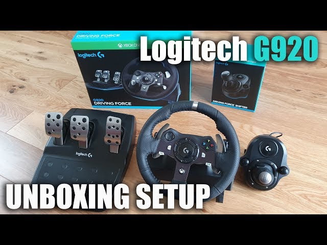 Logitech G920 steering wheel for a XBOX/PC for Beginners Unboxing and Setup