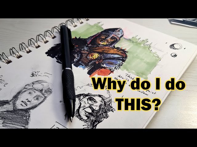 Fill A Sketchbook With Me 002 - I need HELP!