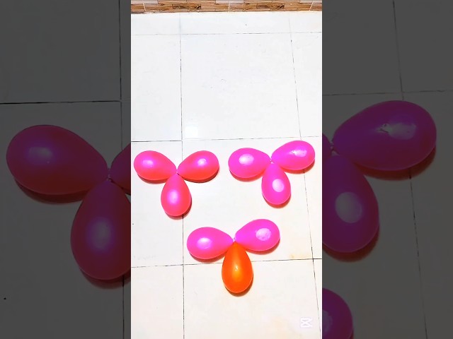 Sweet color mini 9 balloon pop Revrese video ⚪