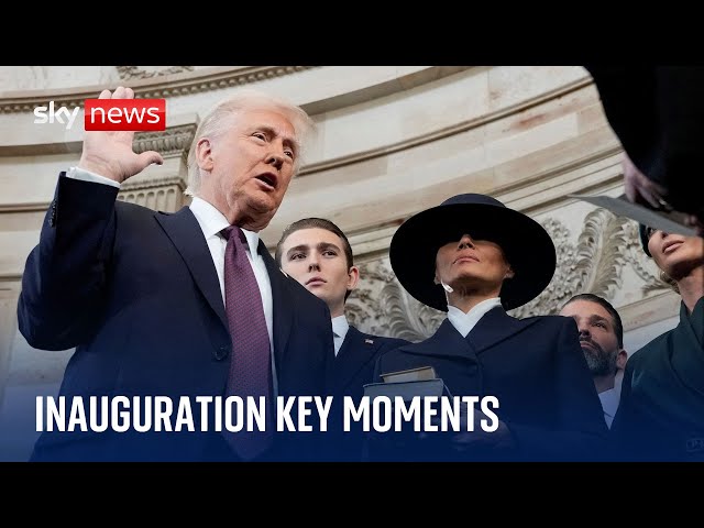 Key moments from Trump's inauguration