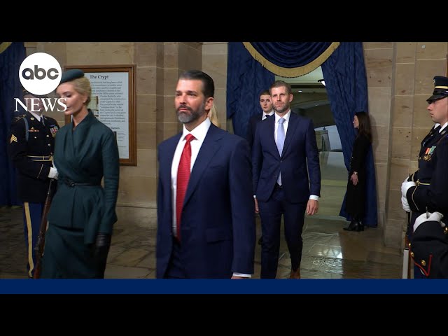 Trump's children arrive at US Capitol for inauguration