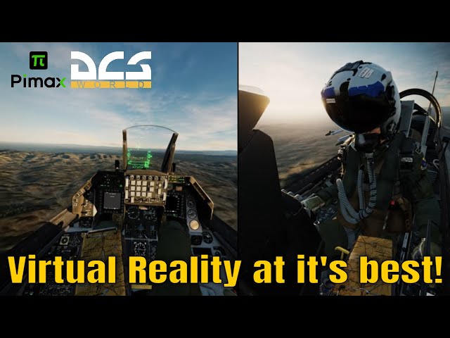 The most realistic Virtual Reality F16 Experience [Pimax Crystal Light] - DCS World VR