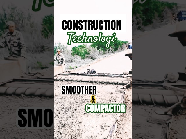 Concrete Road Surface Smoother and Compactor: Quality Construction Technology!