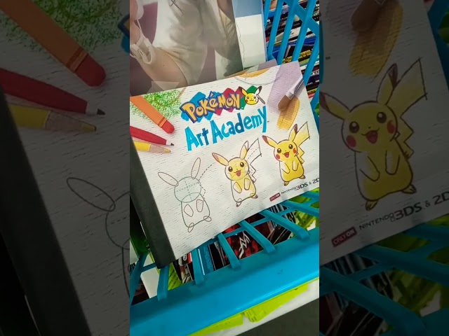 Pikachu Pokémon Art Academy booklet #nintendo #pokemon #pikachu