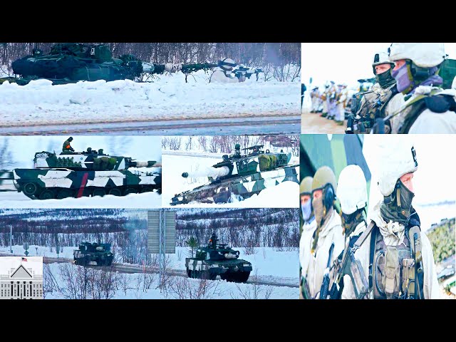 Nordic Response 2024: Finnish and Swedish Armoured Units Cross Into Norway