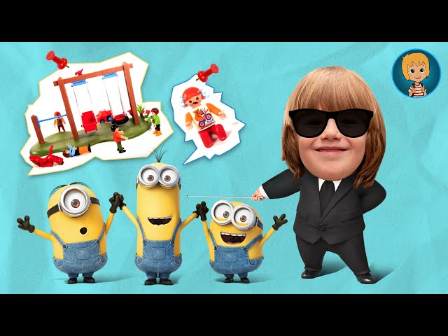 Minion has Stolen Dinosaur Egg - Play Doh stop motion funny movie with Minions