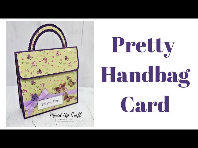 Handbag Fold Card | Purse Card | Easy Craft Fair Ideas