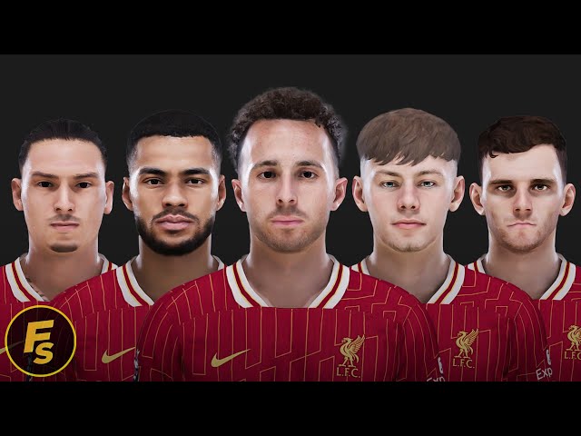 Liverpool Facepack 2024 Vol. 1 - PES 2021 & FL25