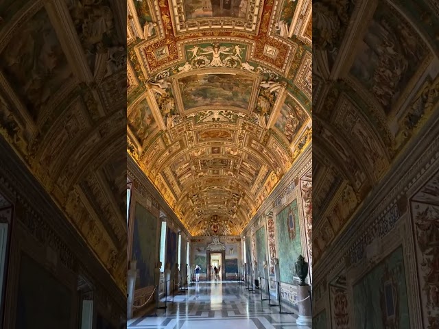 The Gallery of Maps inside the Vatican Museums  #italy  #rome  #vatican #vaticanmuseum