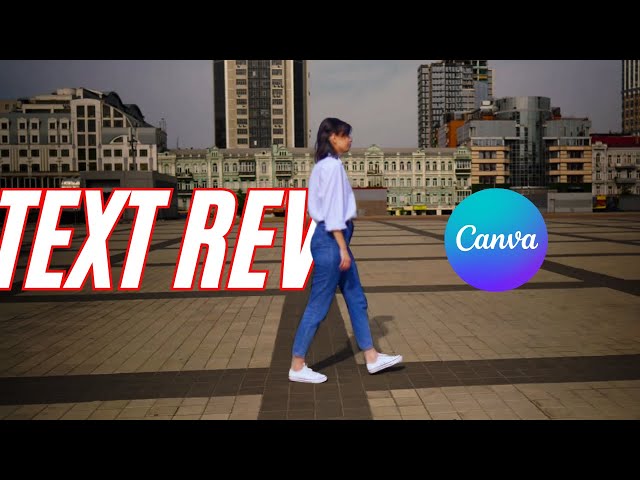 Text Reveal Effect Canva Tutorial Video Editing