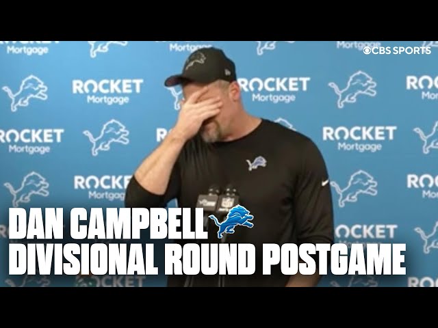 Dan Campbell was emotional following the Lions Divisional Round loss | Press Conference & Reaction