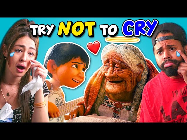 Adults React To Try Not To Cry Challenge | Saddest Animations