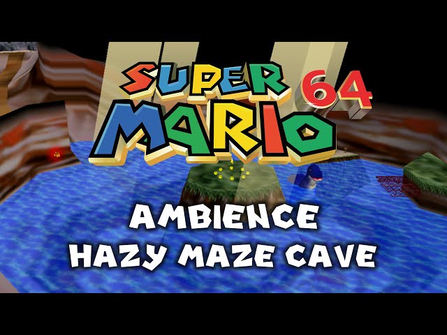 Super Mario 64 • Ambience Hazy Maze Cave  • 4K