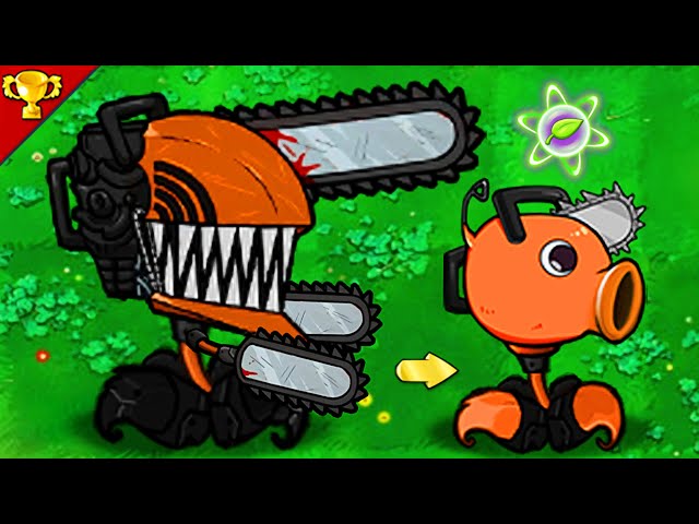 Plants vs Zombies : Chainsaw Man Peashooter Max Level