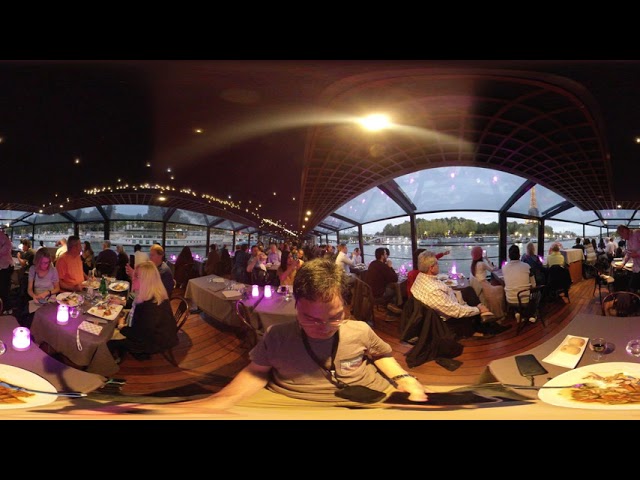 360 VR 5.7K Seine River Dinner Cruise 2019 OCT 07, 18:26hr