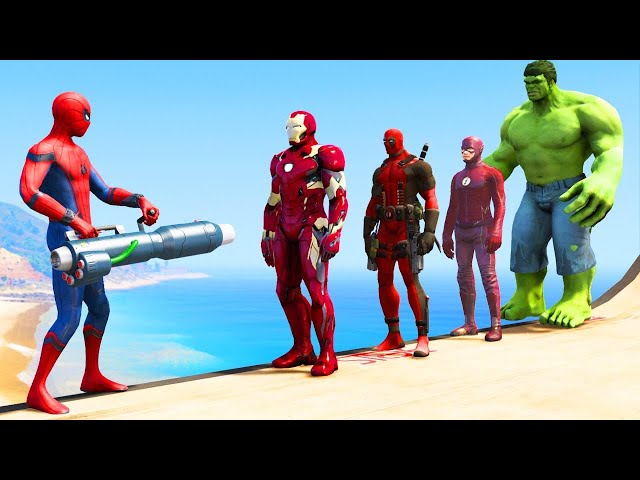 GTA 5 Epic Water Ragdolls | Spider-Man Jumps/Fails