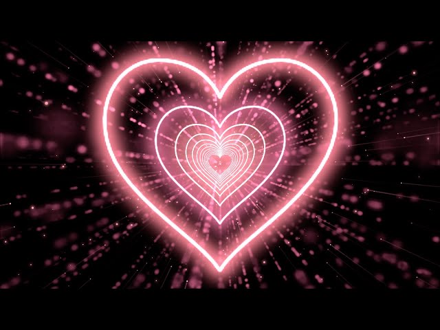 Heart Background💖Love Heart Tunnel Background Video Loop | Heart Wallpaper Video Animated [3Hours]