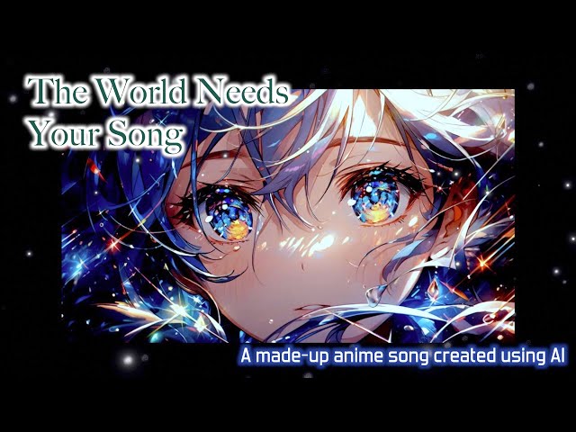 The World Needs Your Song / A made-up anime song created using AI