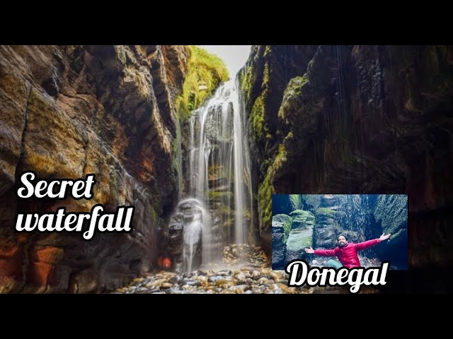 Largy the secret waterfall in Donegal Ireland, a hidden gem. #waterfall #manjaprackaran #irishmallu