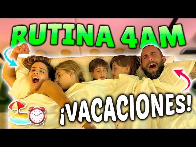 NUESTRA RUTINA A LAS 4 AM PARA IRNOS DE VACACIONES 100% REAL | Familia Amiguindy